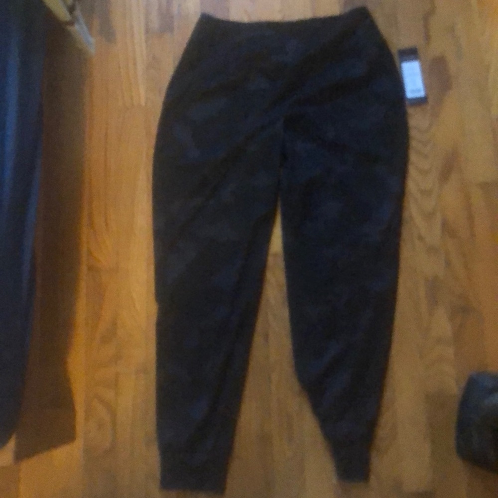 Black and grey camo joggers